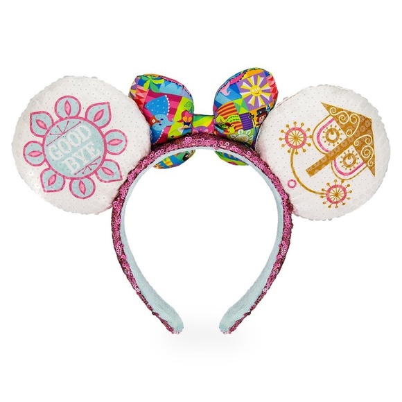 Minnie Mouse Sequined Ear Headband with Satin Bow - Picture 3 of 3